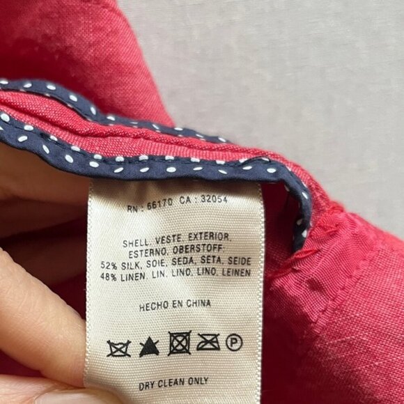 9-H15 STCL ANTHROPOLOGIE SILK LINEN WRAP SKIRT SZ 8 - Picture 6 of 8